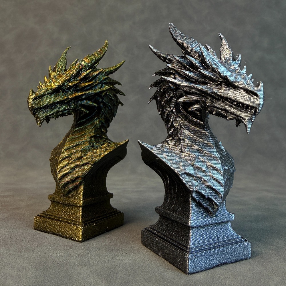 Scultura di testa di drago in  - Head Racket Boom recensione e prezzo